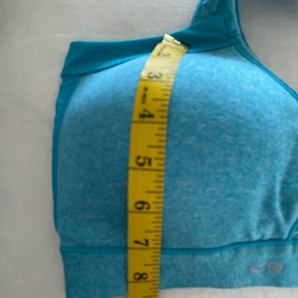 C9 Champion Sports Bra Size See Photos Turquoise Racerback Adjustable Straps - Picture 4 of 7